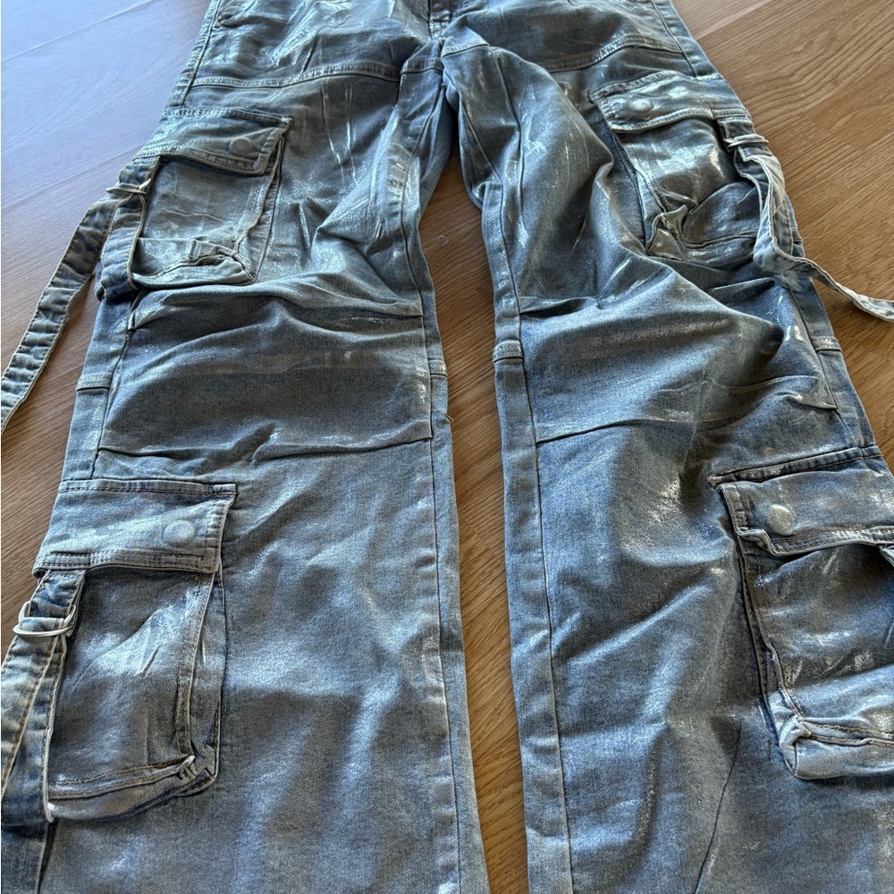 Rodeo Quincy silver cargo pants